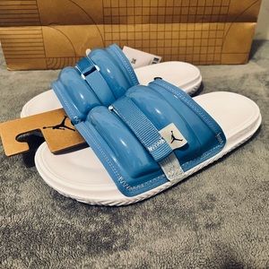 Air Jordan Super Play Slide - Legend Blue/Black/White - Size 13M